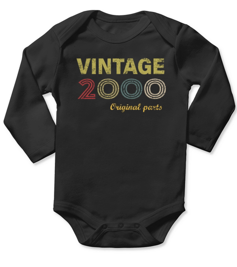 Vintage 2000 21st Birthday Gifts 21 Year Old Gift Long Sleeve Baby One-Piece