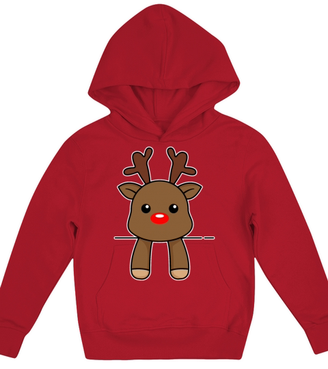 Cute Rudolph Kids Hoodie