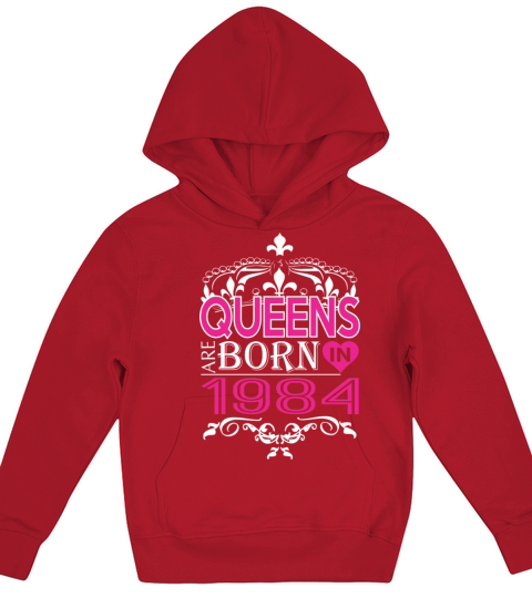 Queens Are Born In 1984 Happy Mothers Day Kids Hoodie