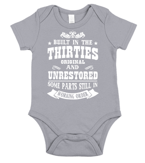 BUILT IN THE THIRTIES ORIGINAL AND UNRESTORED Short Sleeve Baby One-Piece
