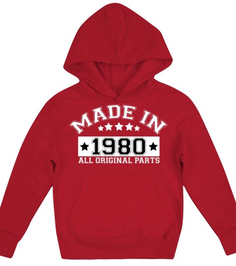 MADE IN 1980 ALL ORIGINAL PARTS Kids Hoodie