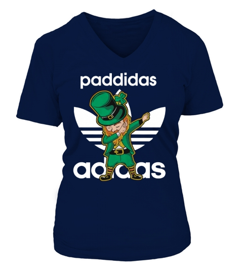 Dabbing Leprechaun Paddidas V-neck T-Shirt Woman