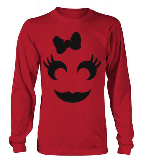 Cute Women Halloween Pumpkin T-Shirt Women's Long Sleeve