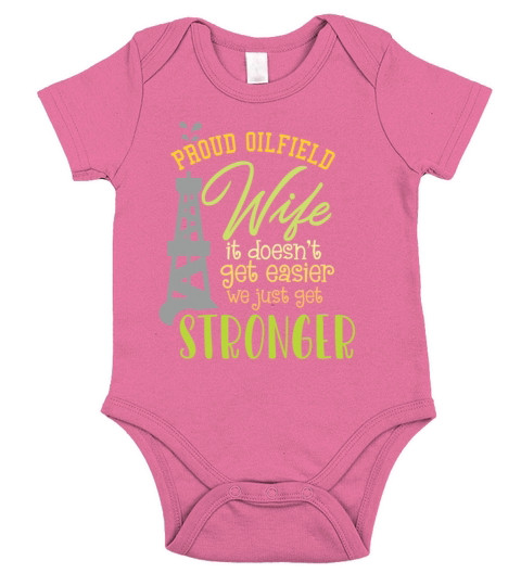 Oilfield Wife Roughneck Oil Drilling Gift Idea Short Sleeve Baby One-Piece