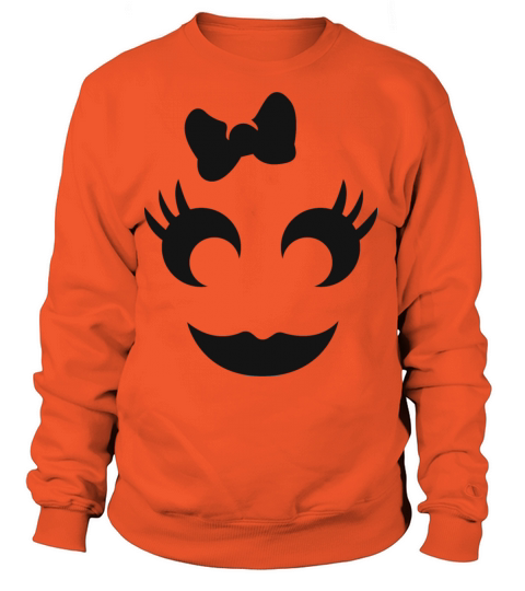 Cute Women Halloween Pumpkin T-Shirt Women's Sweatshirt