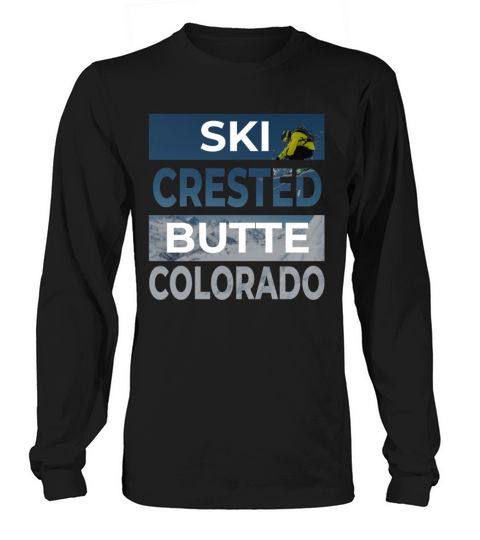 Crested Butte Colorado Ski Skiing Fan Winter Cool Women's Long Sleeve
