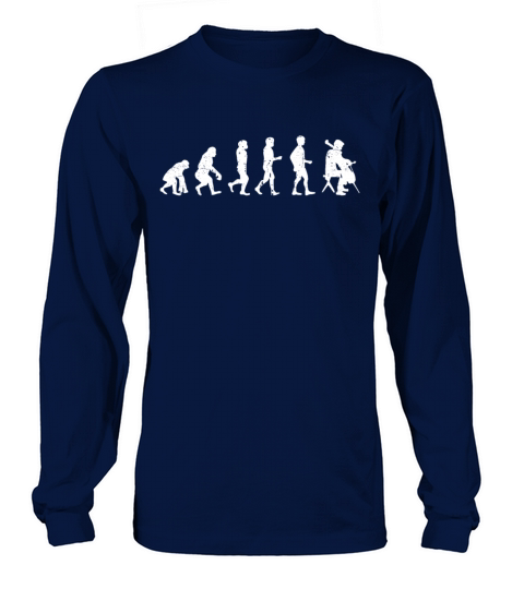 Cellist Evolution Gift Idea Cello Player Long sleeved Unisex