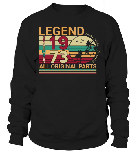 Original December 1973 Palms Retro Women's Sweatshirt