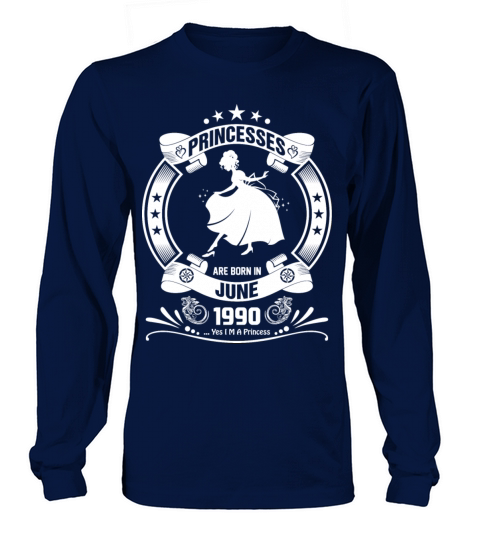 Priencess are Born in June 1990 Women's Long Sleeve