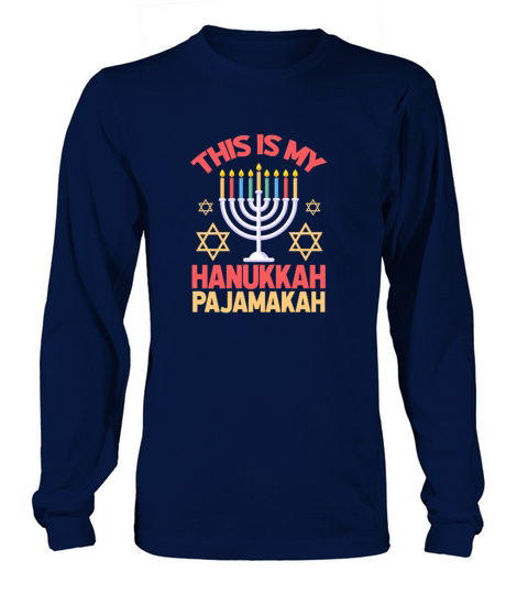 This Is My Hanukkah Pajamakah Men's Long Sleeve