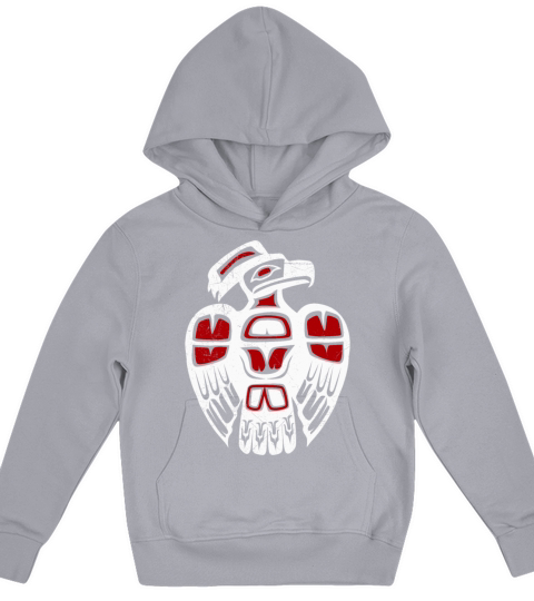 Haida Thunder Bird Tribal Tattoo Gift Idea Kids Hoodie