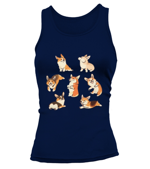 Lovey Corgi in pink Women's Tank Top
