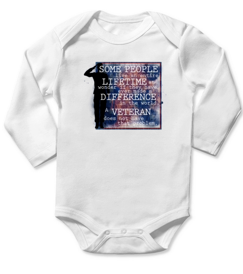 Veterans Day Fomer Marine veteran gift Long Sleeve Baby One-Piece