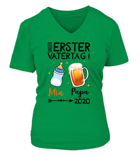 UNSER ERSTER VATERTAG V-neck T-Shirt Woman