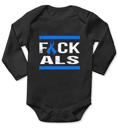 Support ALS awareness Long Sleeve Baby One-Piece