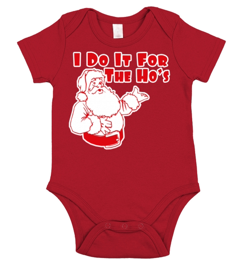 I Do It For The Hos Short Sleeve Baby One-Piece