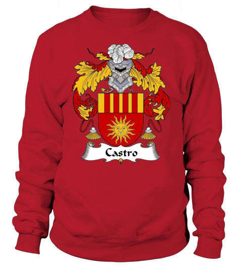 Castro Family Crest Spanish Family Crests Sweatshirt Unisex