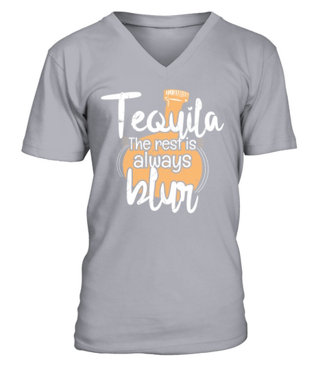 Tequila Blur Party Humor Spirits Men's V-Neck T-shirt