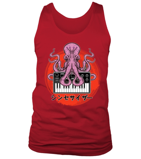 Modular Synthesizer Octopus Techno Acid Keyboard Men's Tank Top