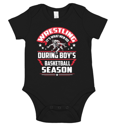 WRESTLING WHAT MEN DO Short Sleeve Baby One-Piece
