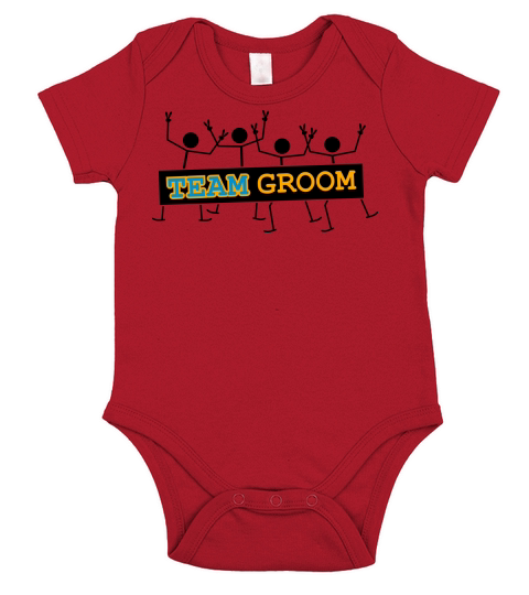 Team Groom Party Crew Short Sleeve Baby One-Piece