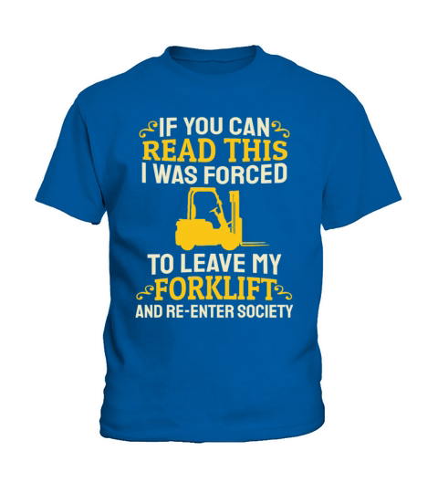 Forklift Driver Operator Forklifter Kids T-Shirt