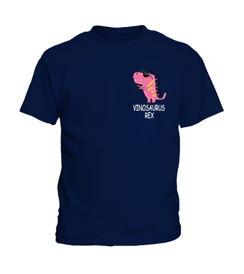 Wine dinosaur Vinosaurus Rex red wine wine glass Kids T-Shirt