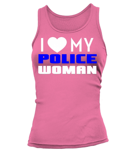 I Love My Policewoman Husband Boyfriend Fiancee Gi Women's Tank Top