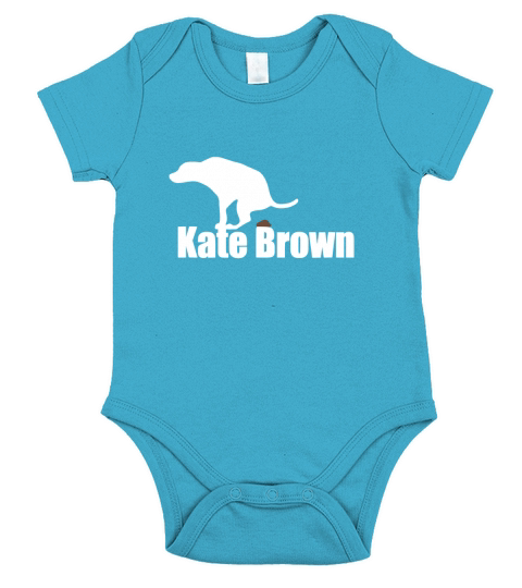 Kate Brown Dog Short Sleeve Baby One-Piece