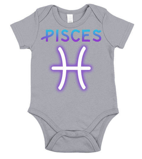 Pisces Symbol Horoscope Zodiac Sign Short Sleeve Baby One-Piece