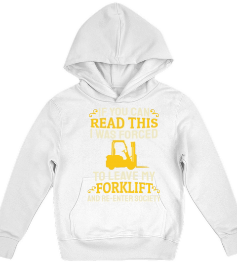 Forklift Driver Operator Forklifter Kids Hoodie