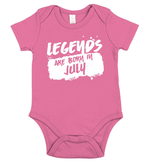Born In July Shirt Short Sleeve Baby One-Piece
