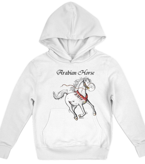 Cute Arabian Horse Kids Hoodie