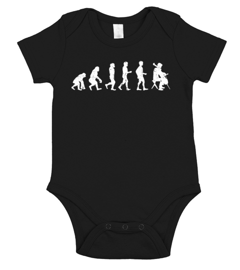 Cellist Evolution Gift Idea Cello Player Short Sleeve Baby One-Piece