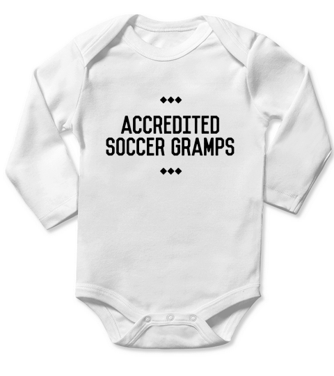 Accredited Soccer Gramps Mens Tee Long Sleeve Baby One-Piece