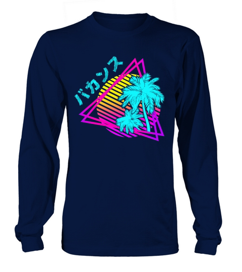 Retro Eighties 80s 90s Beach Style design Aestheti Women's Long Sleeve