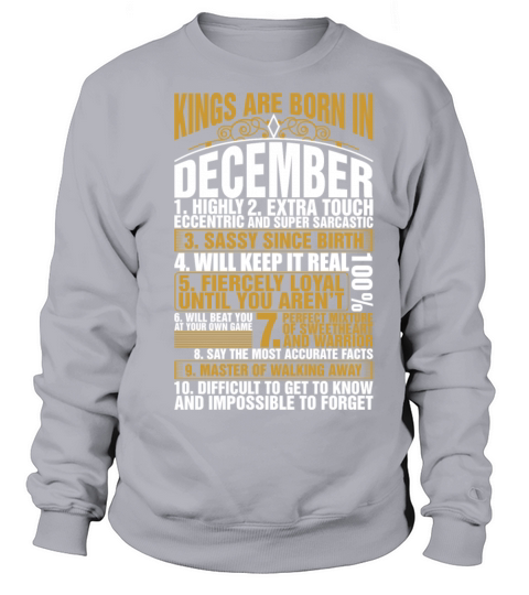 Kings Are Born In December Women's Sweatshirt