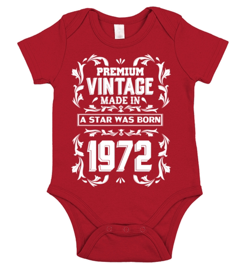 A Star Was Born In 1972 Short Sleeve Baby One-Piece