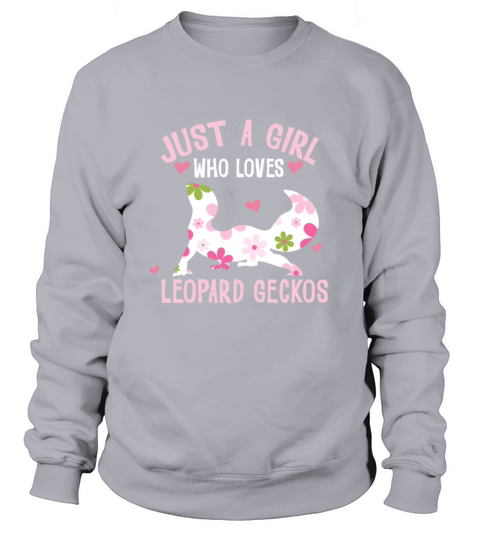 Just a girl who loves Leopard Geckos Lizard Gift Women's Sweatshirt