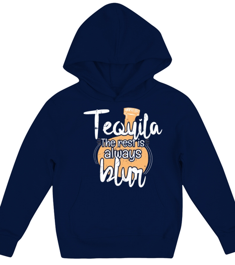 Tequila Blur Party Humor Spirits Kids Hoodie