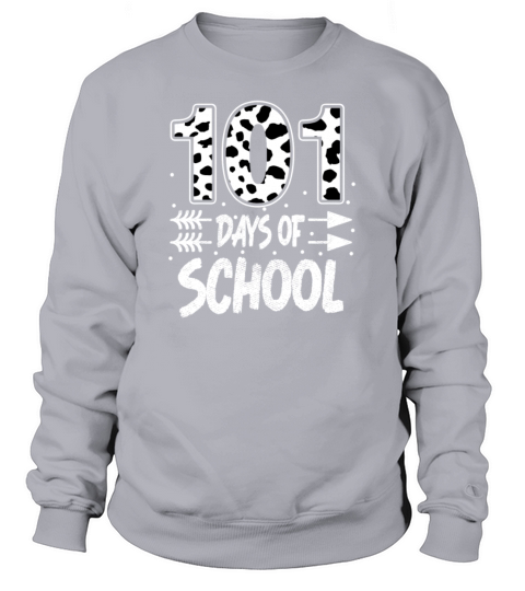 101 Days Of School Dalmatian Dog 100 Days Smarter Women's Sweatshirt