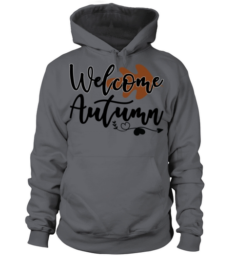 Welcome autumn with heart decoration maple leaf Women's Hoodie