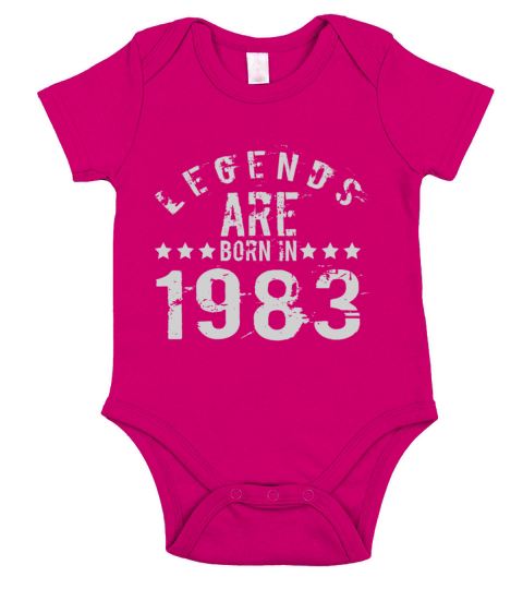 Legends are born in 1983 Short Sleeve Baby One-Piece
