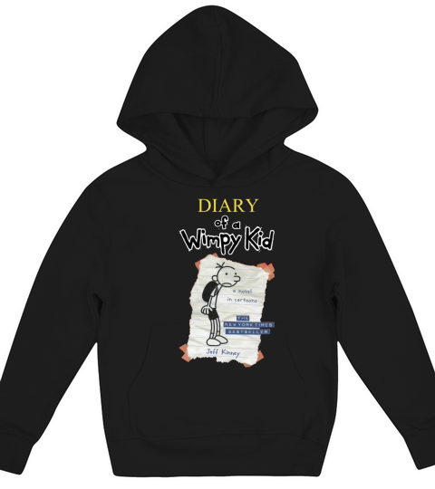 Diary Of A Wimpy Kid A Novel In Cartoons Kids Hoodie