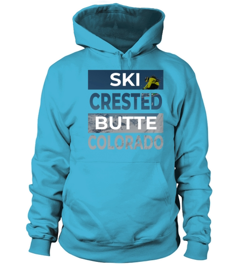 Crested Butte Colorado Ski Skiing Fan Winter Cool Women's Hoodie