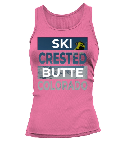 Crested Butte Colorado Ski Skiing Fan Winter Cool Women's Tank Top
