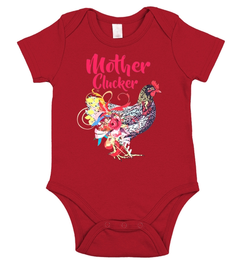 Mother Clucker Chicken Cute Funny Farm Women Rooster Country Southern Short Sleeve Baby One-Piece