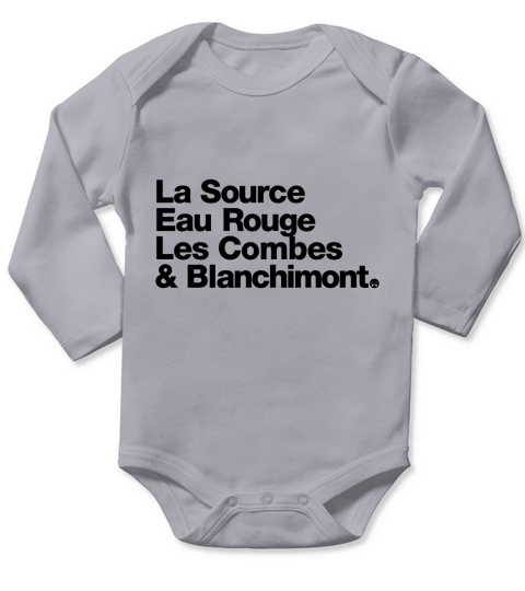 La source eau rouge les combes and blanchimont Long Sleeve Baby One-Piece