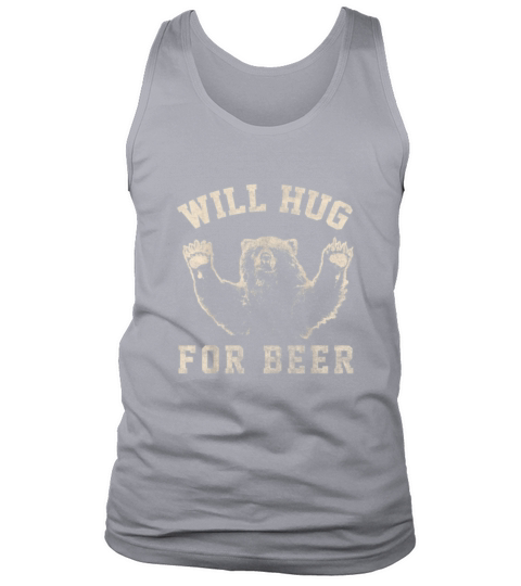 Will Bear Hug For Beer Vintage Collegiate Graphic Tank Top Unisex