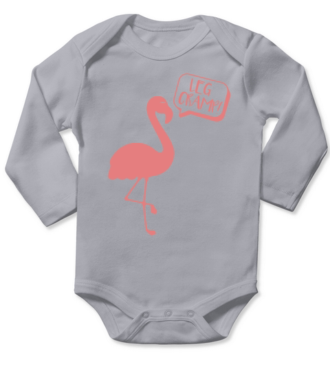 Flamingo Legs Cramp Long Sleeve Baby One-Piece